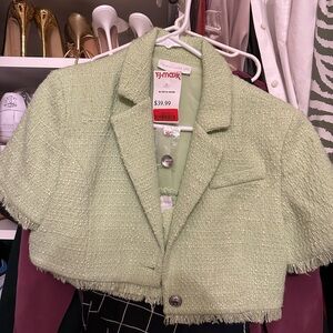 tj max green sweater